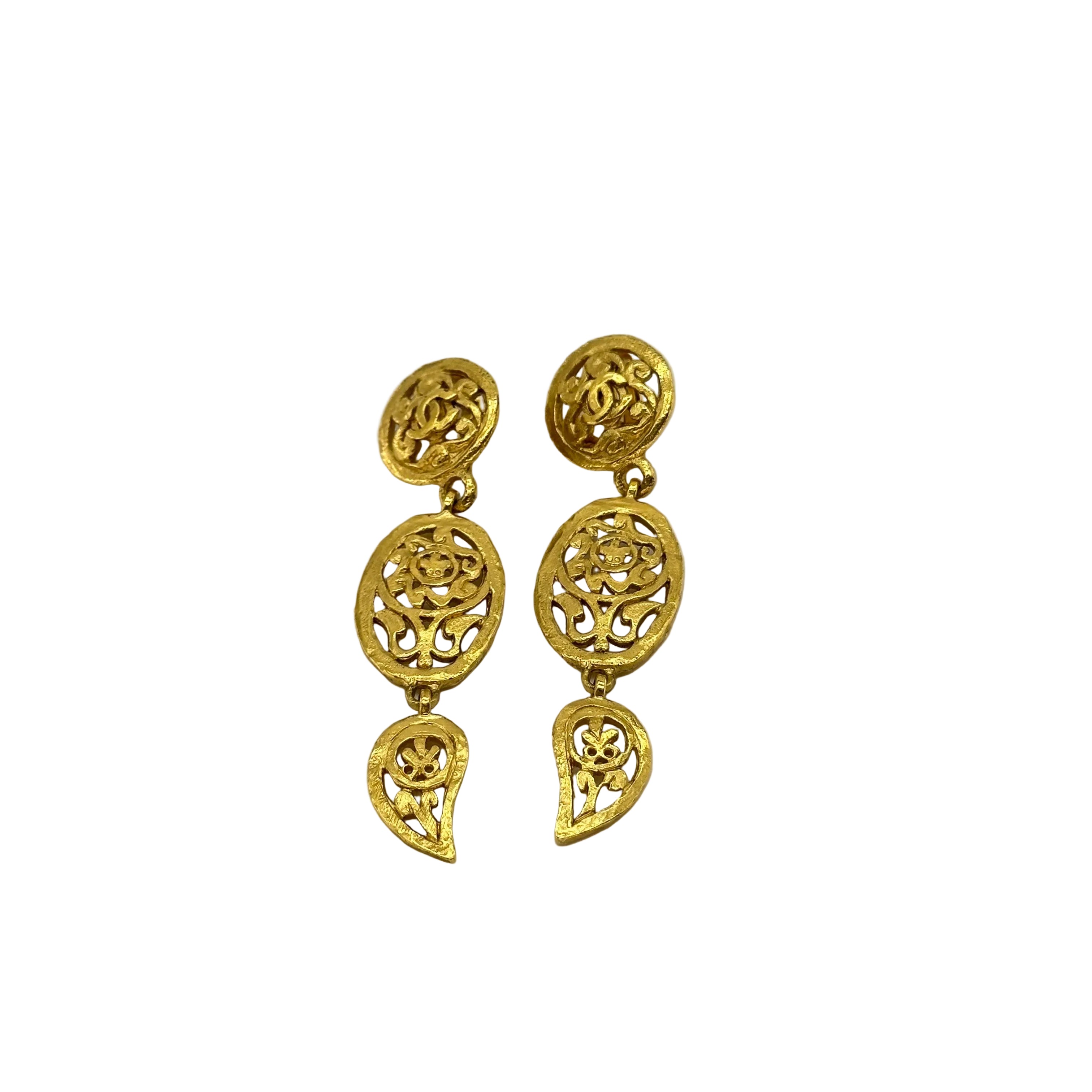 Chanel Dreamcatcher Pendant Ear Clips