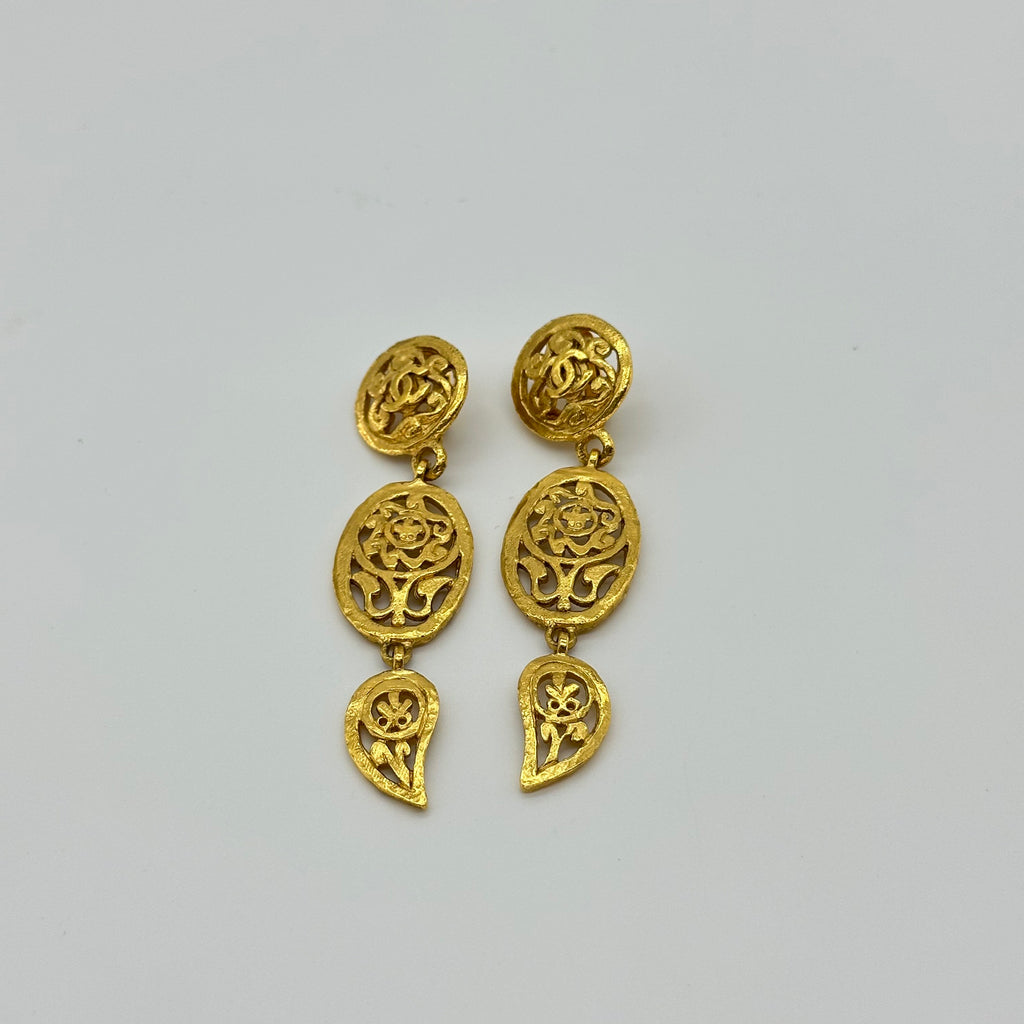 Chanel Dreamcatcher Pendant Ear Clips