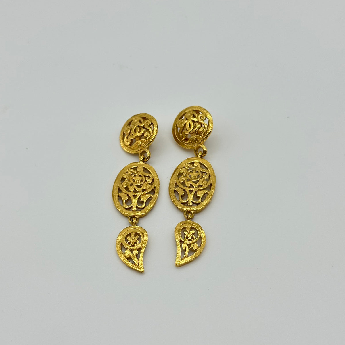 Chanel Dreamcatcher Pendant Ear Clips