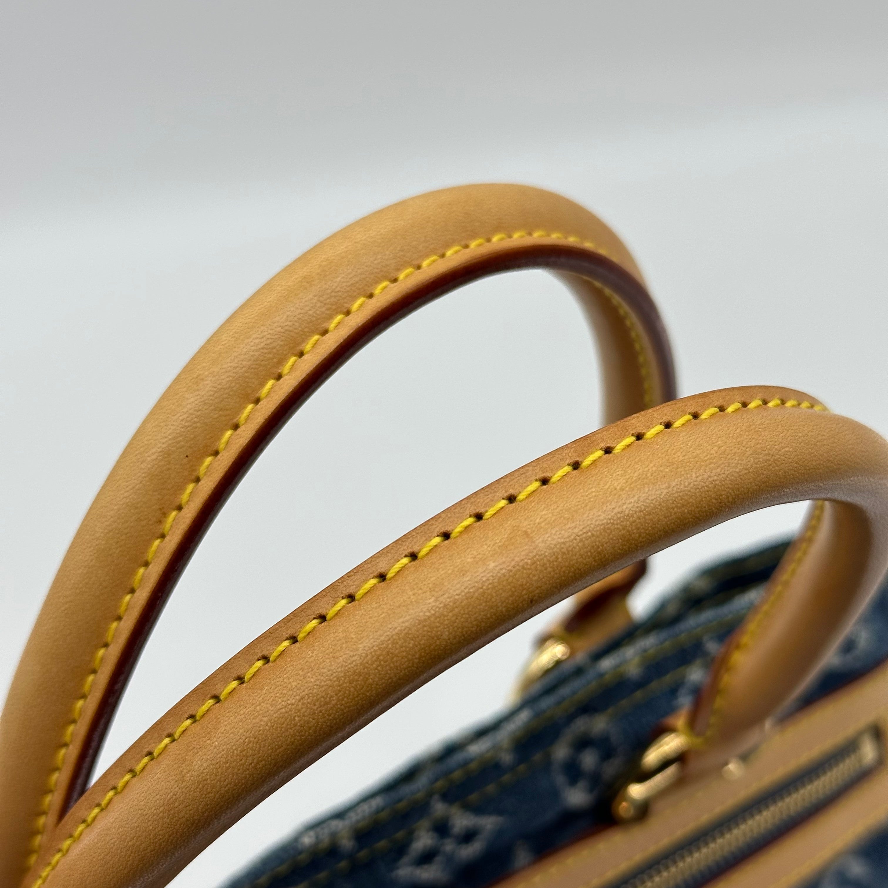 LOUIS VUITTON M95018 Bolso tote shopper plano de mezclilla con monograma