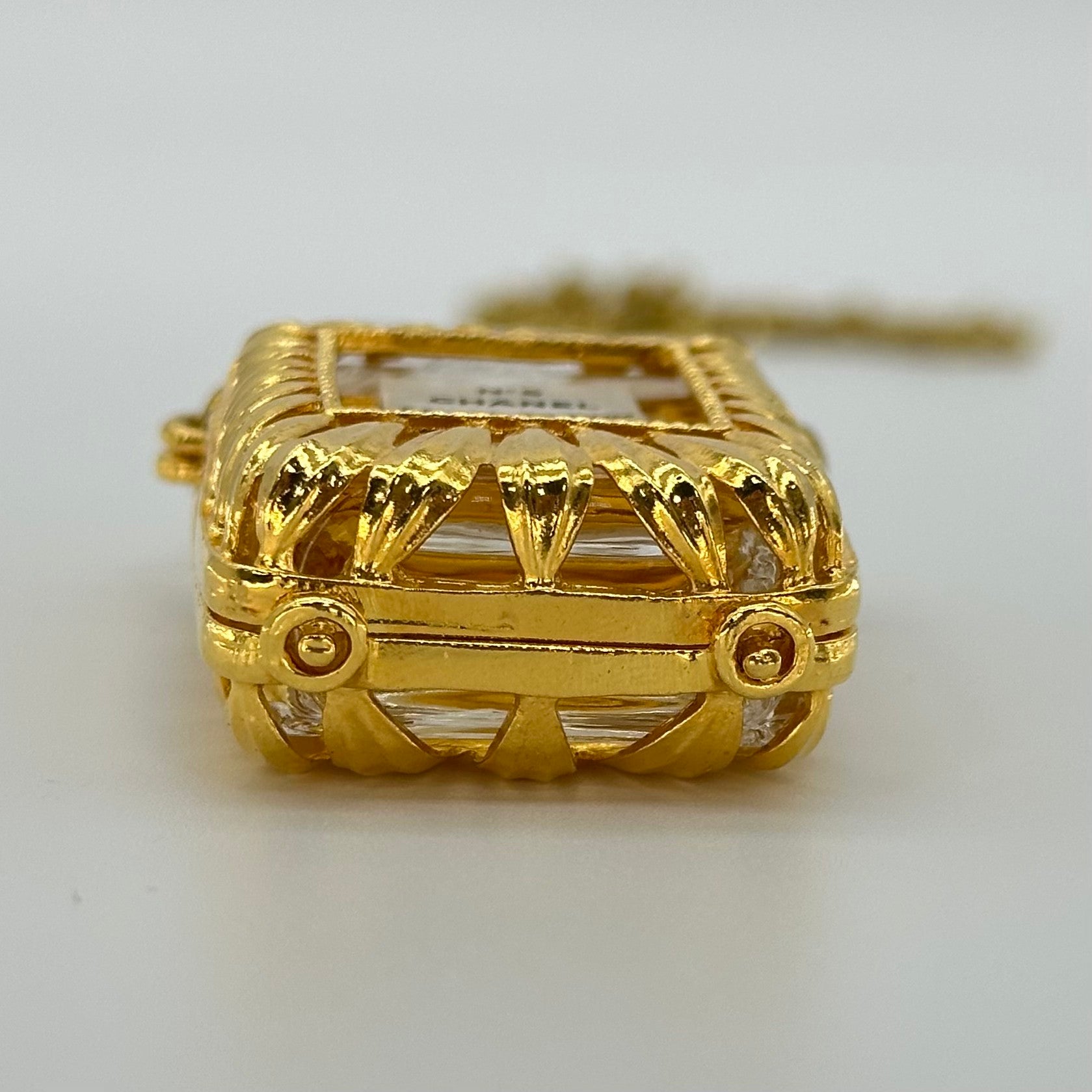 Chanel No. 5 Parfume Mini Bottle Chain Necklace vintage