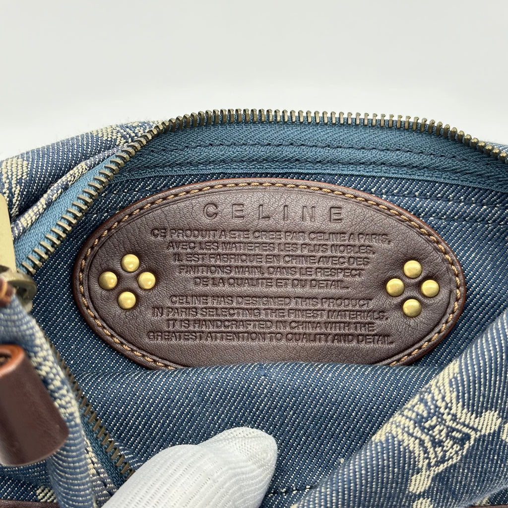 Celine Paris Macadam Denim Body Bag / Waist Bag