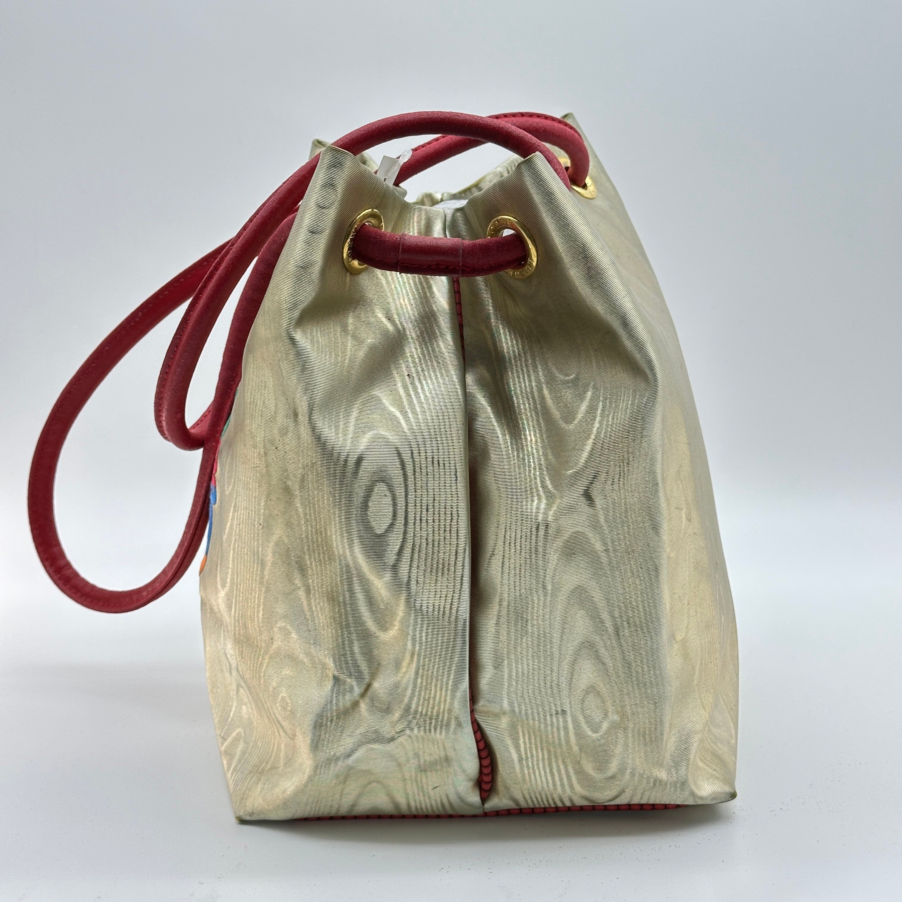 loewe tote bag nylon gold