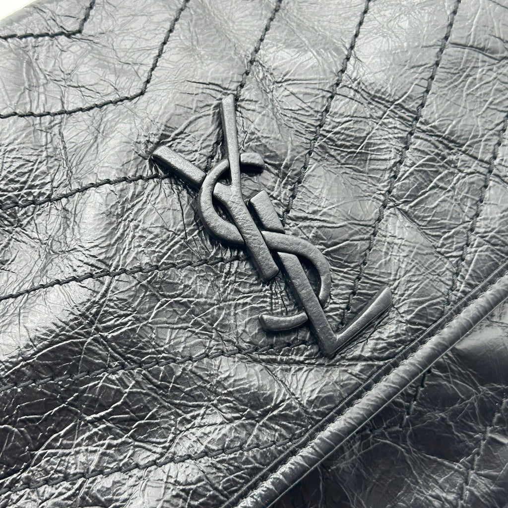Saint Laurent Paris Niki Leather Chain Shoulder Bag Black