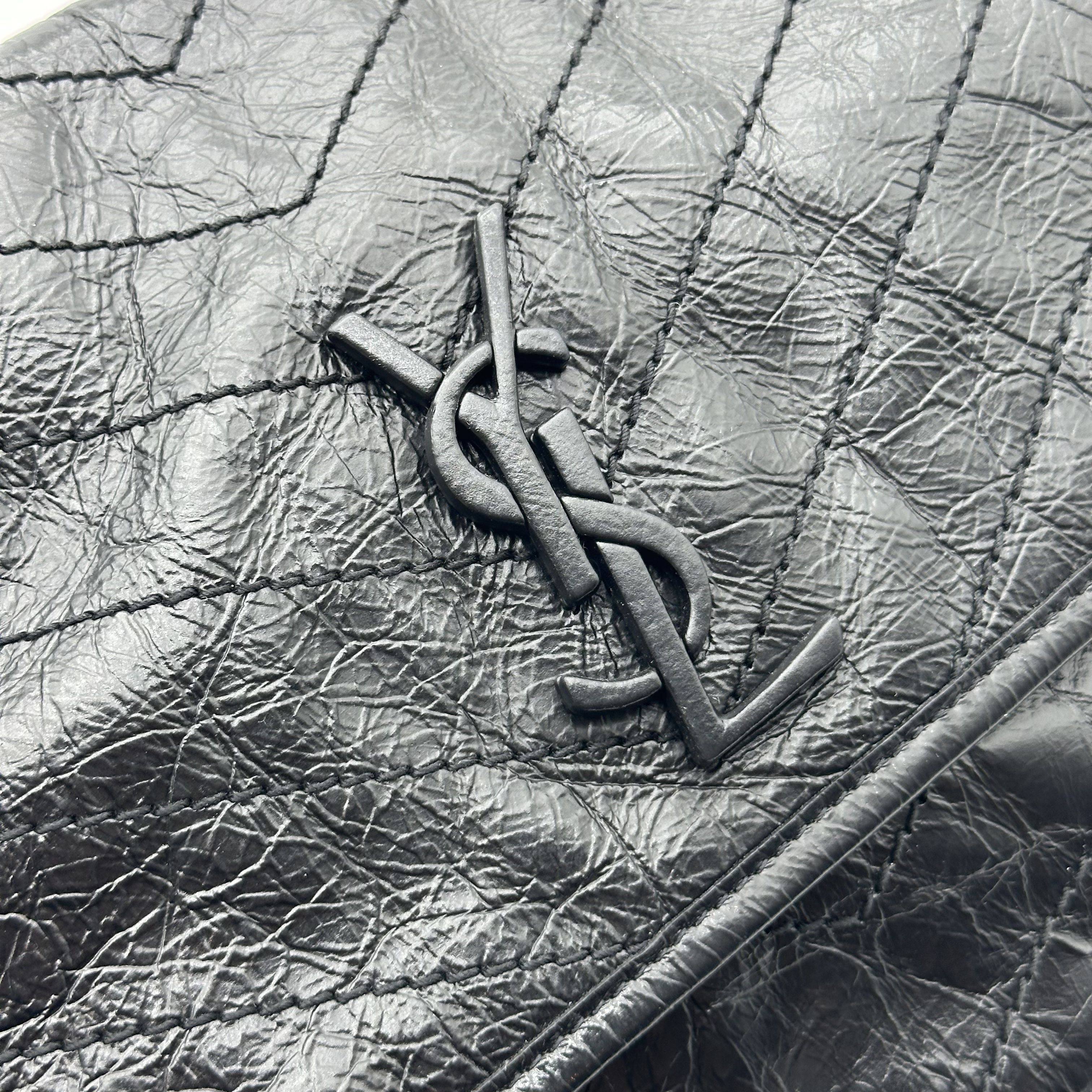 Saint Laurent Paris Niki Leather Chain Shoulder Bag Black
