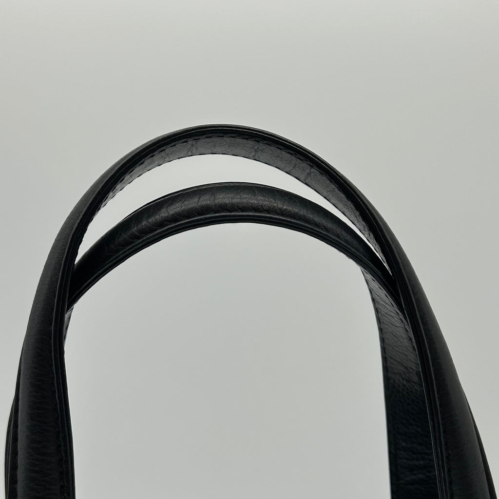 Chanel Tote Black Cavier Leather Silver Hardware 8 Series