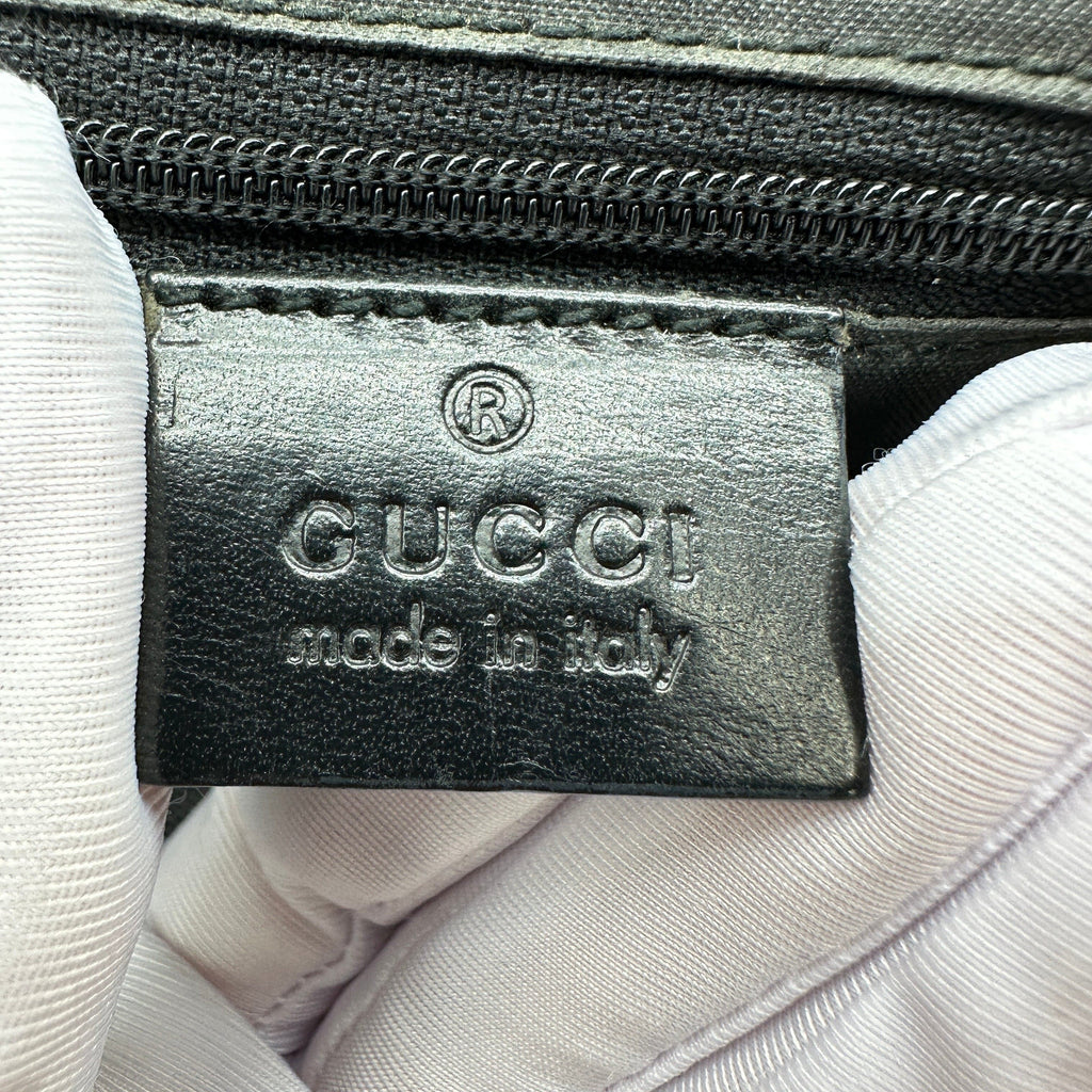 Gucci GG Canvas Jackie Black Hobo Shoulder Bag
