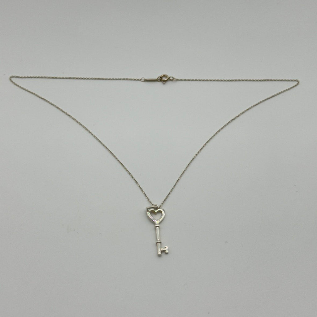 Tiffany&Co. 　sv925 heart key pendant necklace