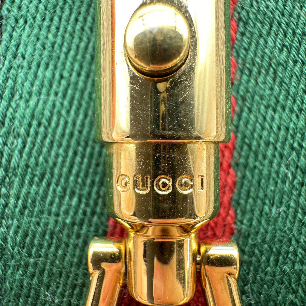 Gucci GG Supreme Jackie 1961 PVC & leather Shoulder bag Beige×Brown 637092