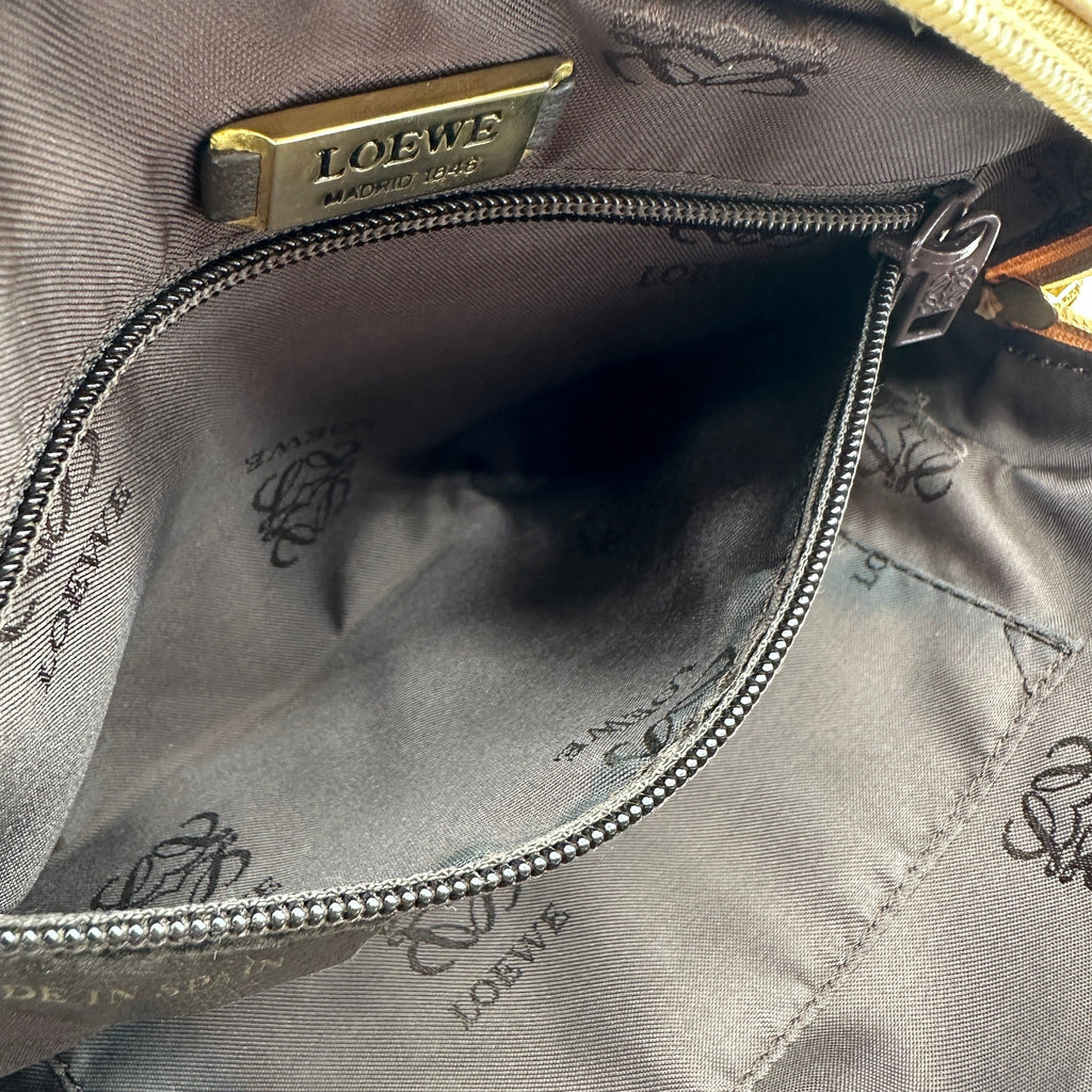 Loewe Anagram Lambskin Beige Chain Shoulder Bag