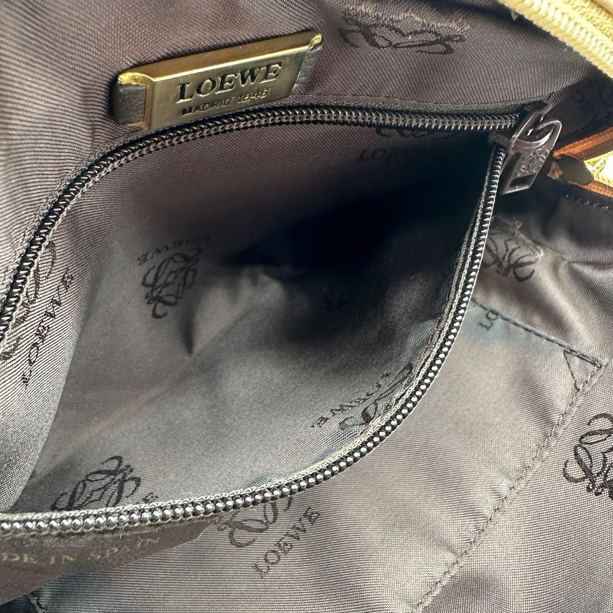 Loewe Anagram Lambskin Beige Chain Shoulder Bag