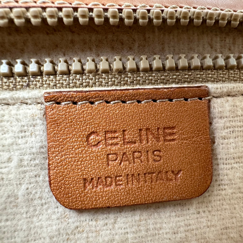 Celine Macadam Blason Triomphe Logo Horse Carriage Hardware Leather Shoulder Bag Pochette Sacoche