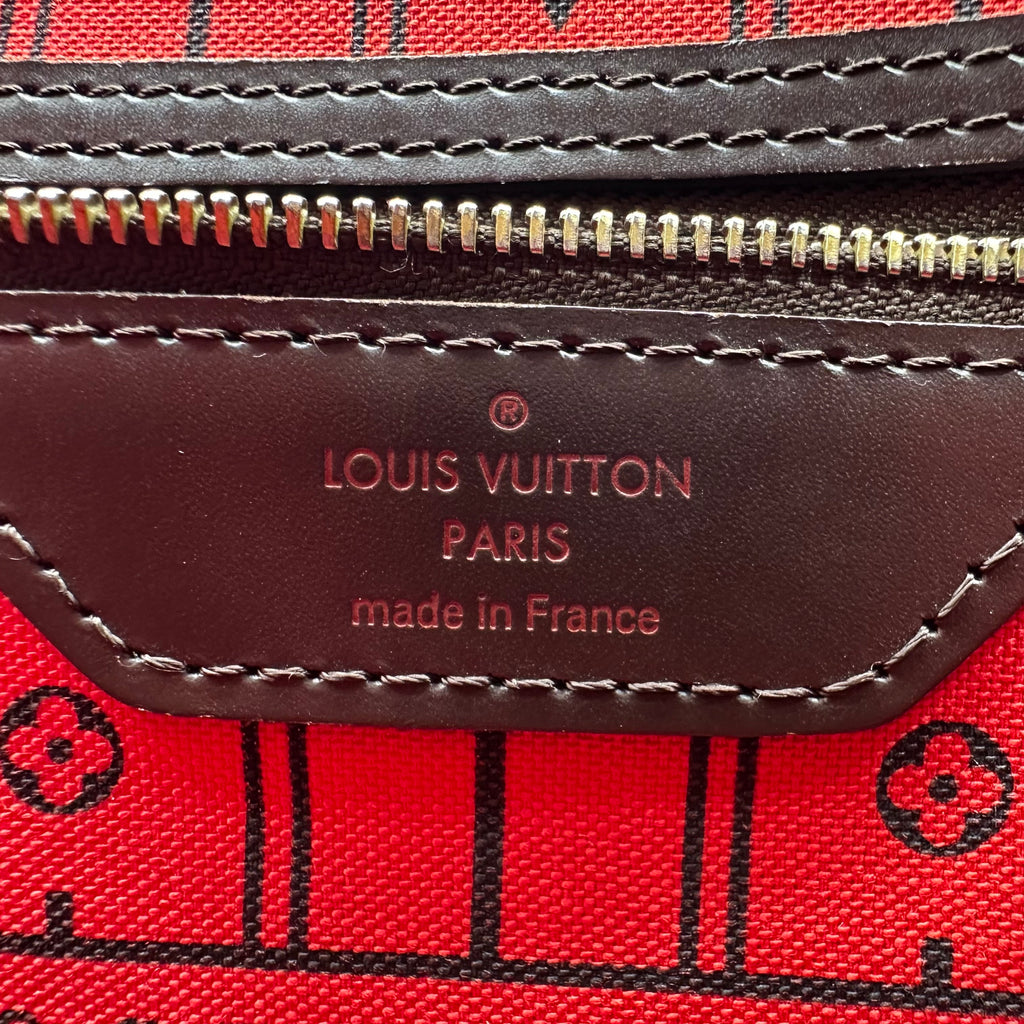 Bolso Neverfull MM de Louis Vuitton en lona Damier Ebene