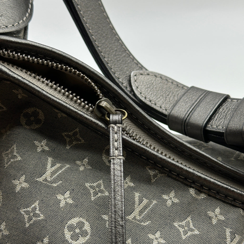Louis Vuitton Mini Lin Monogram Manon PM Grey Shoulder Bag