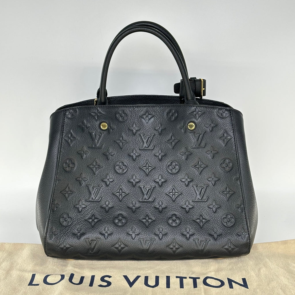 Louis Vuitton Monogram Empreinte Montaigne MM Handbag Shoulder Bag Crossbody M41048