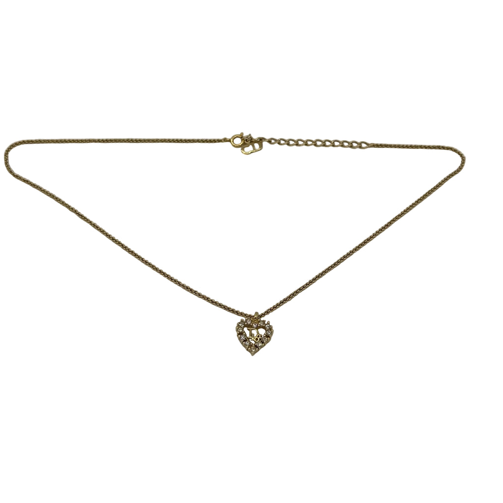 Dior Christian Dior CD Necklace Gold Plated