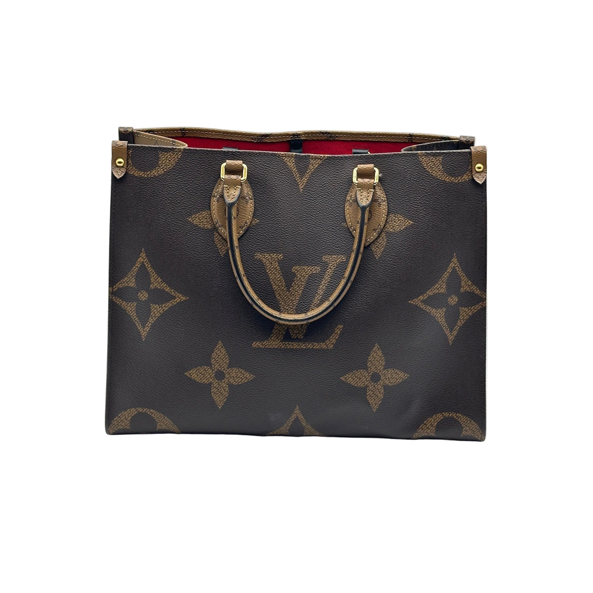 Louis Vuitton Giant Monogram Reverse On the Go MM M45321  Brown There was an RFID response