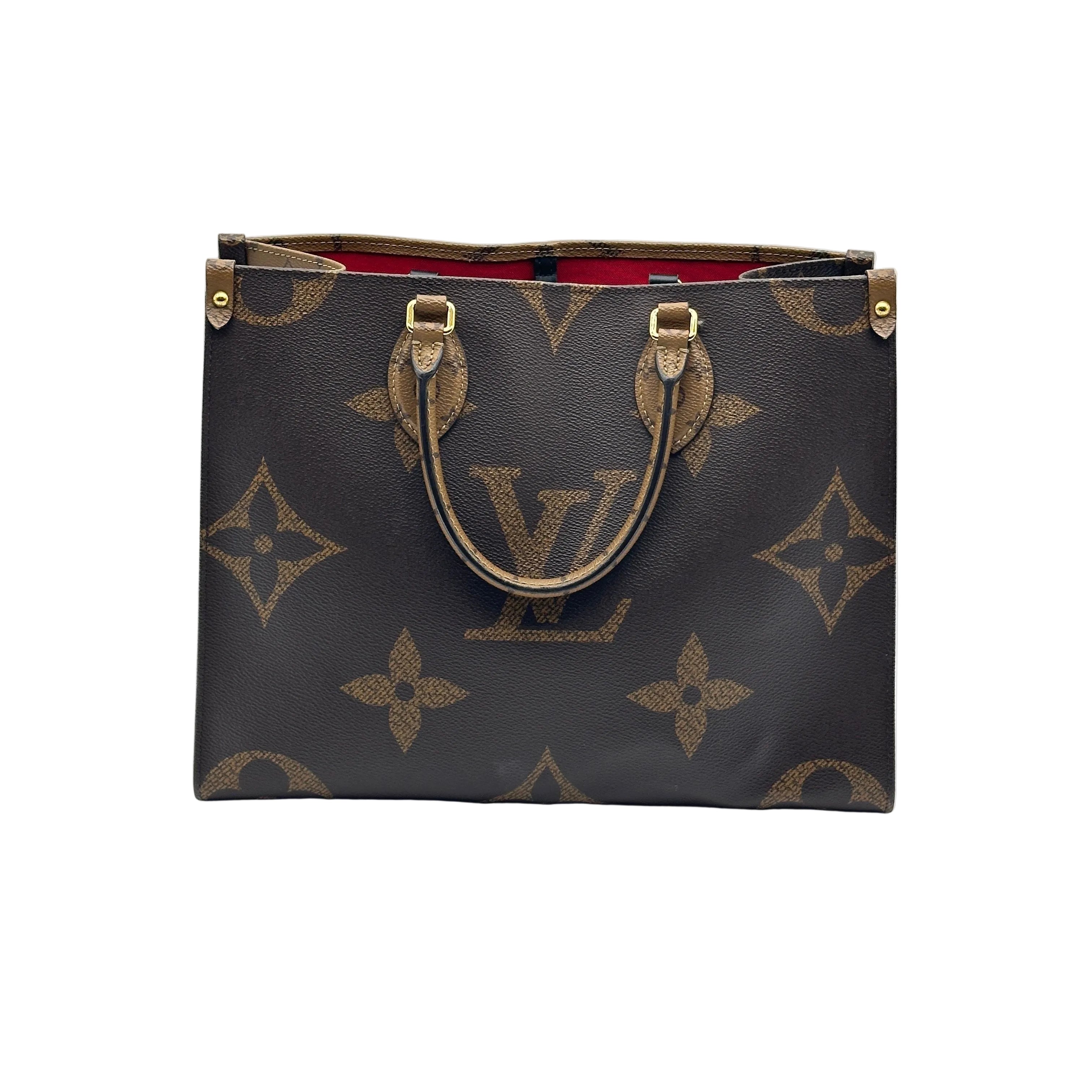 Louis Vuitton Giant Monogram Reverse On the Go MM M45321  Brown There was an RFID response