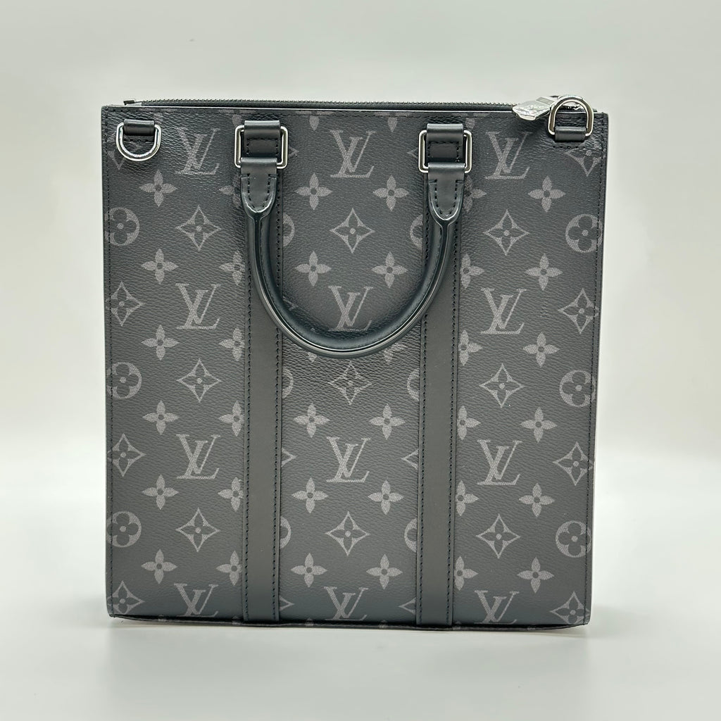 Louis Vuitton Sac Plat Cross Monogram Eclipse Coated Canvas Handbag M46456