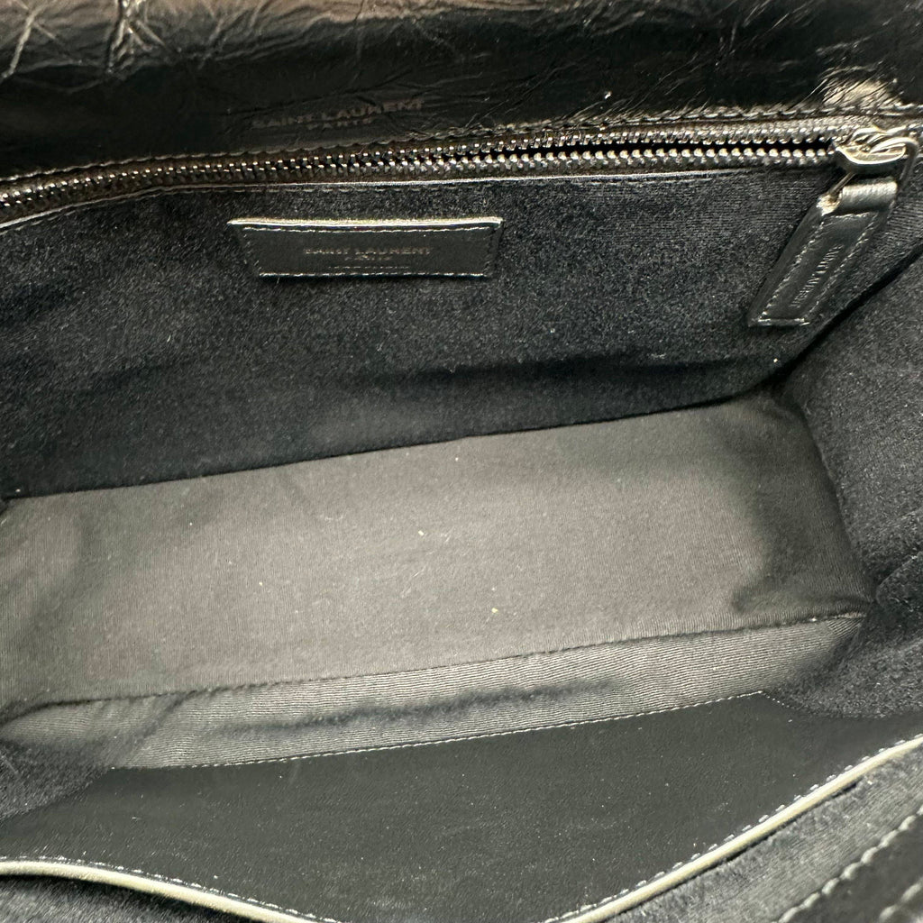 Saint Laurent Paris Niki Leather Chain Shoulder Bag Black