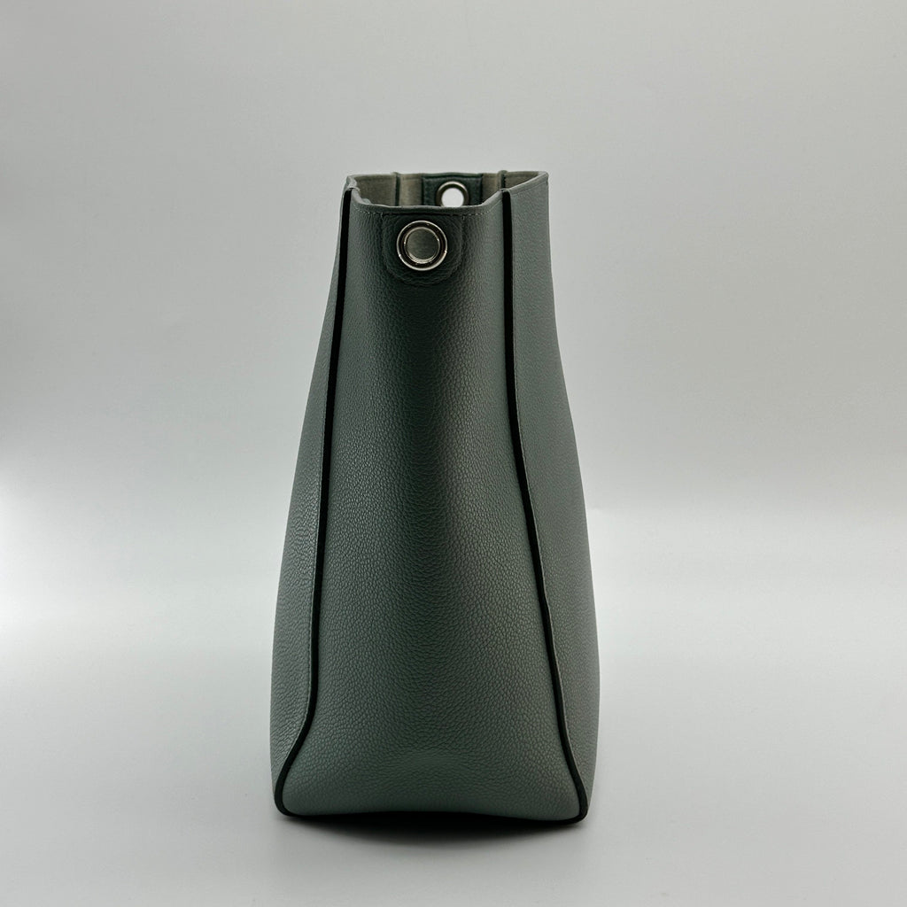 Celine Sangle Leather Green Bucket Shoulder Bag