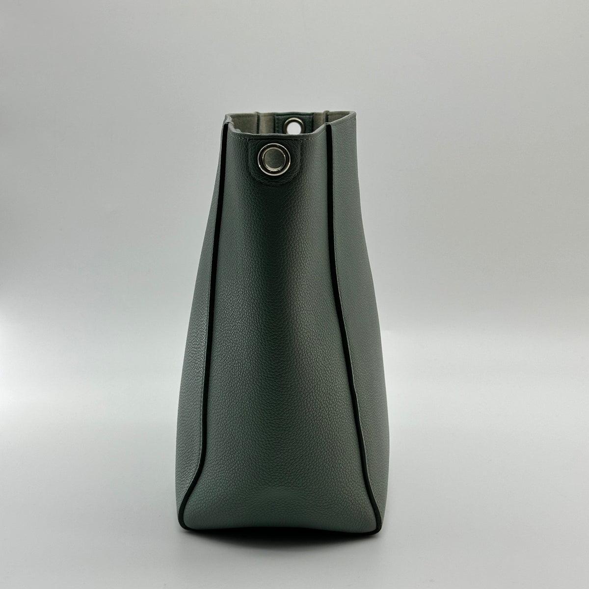 Celine Sangle Leather Green Bucket Shoulder Bag
