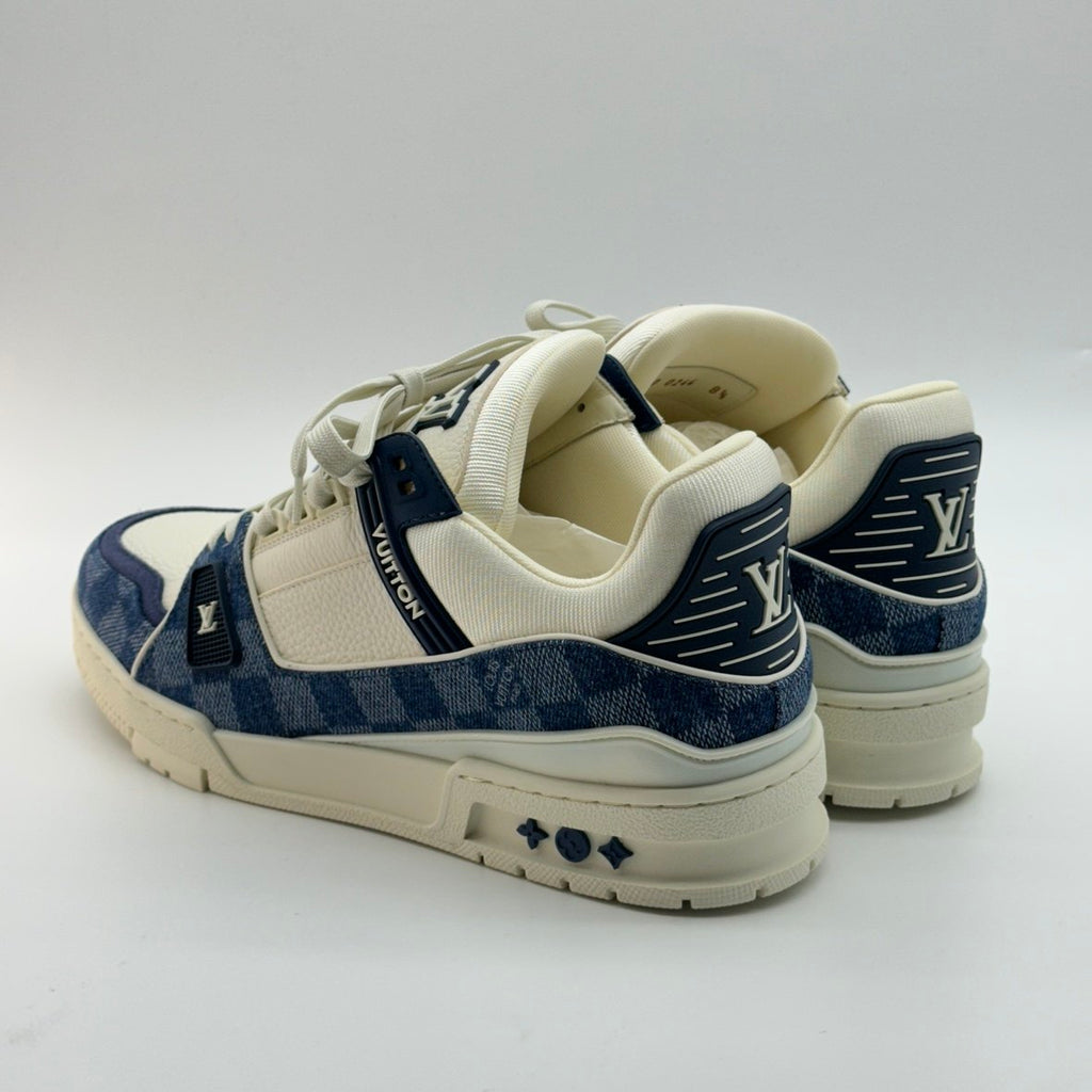Louis Vuitton Damier LV Trainer Blue White Sneakers