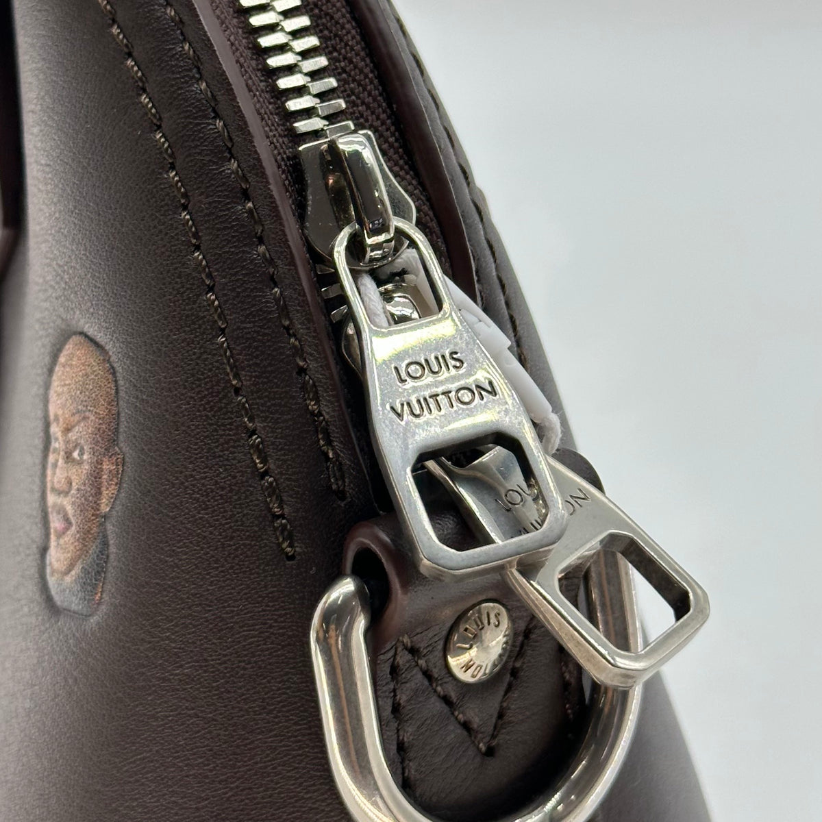Louis Vuitton Alma 25 Henry Taylor Limited Edition Leather Handbag Shoulder Bag Crossbody RFID