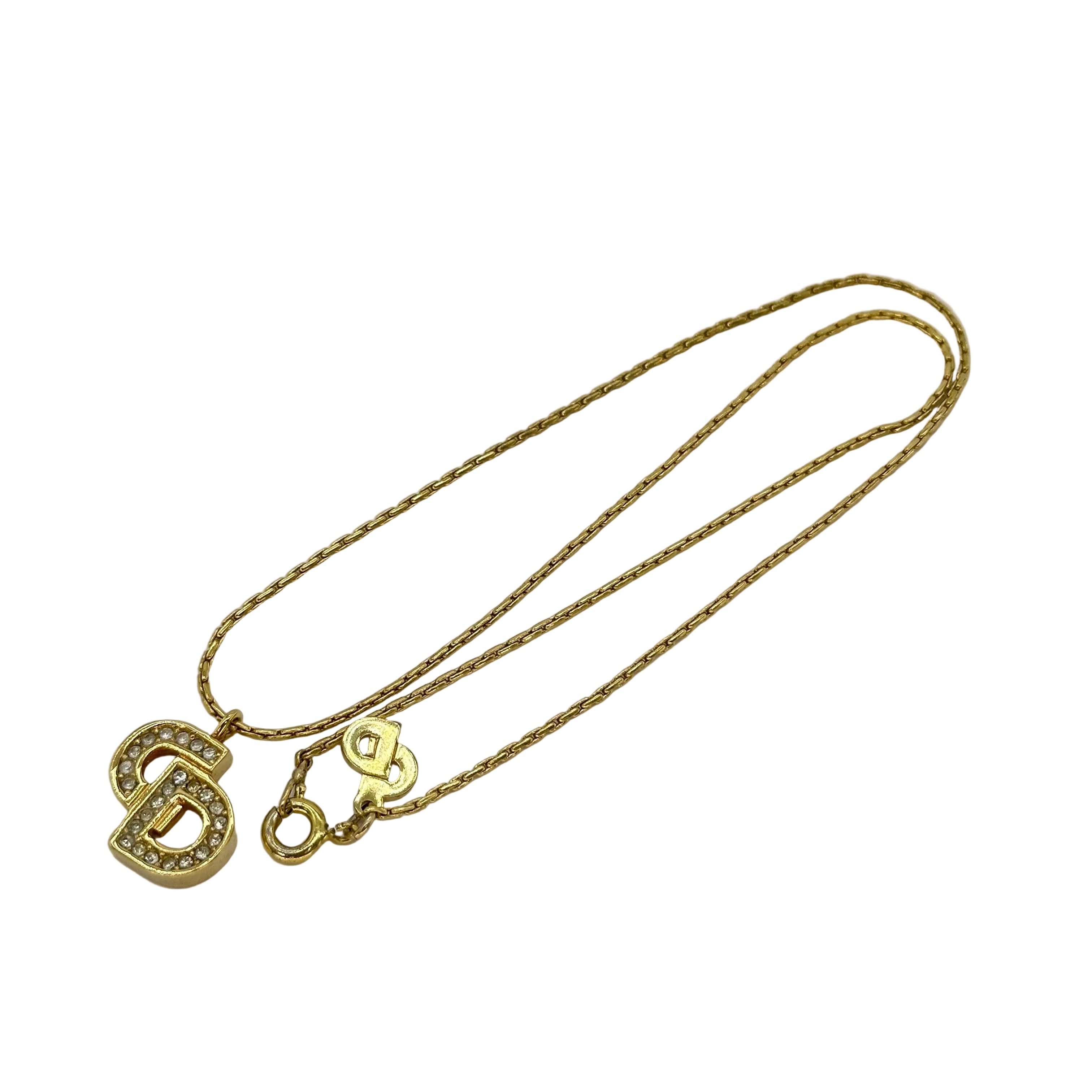 Christian Dior CD Logo Necklace