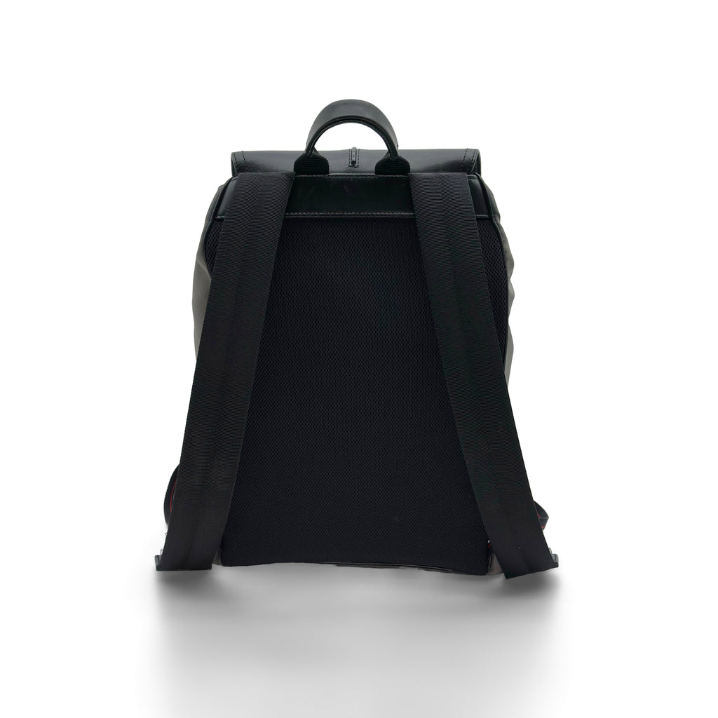 SAC A DOS DIOR HOMME MOTION EN NYLON GRIS ET CUIR NOIR GREY BACKPACK