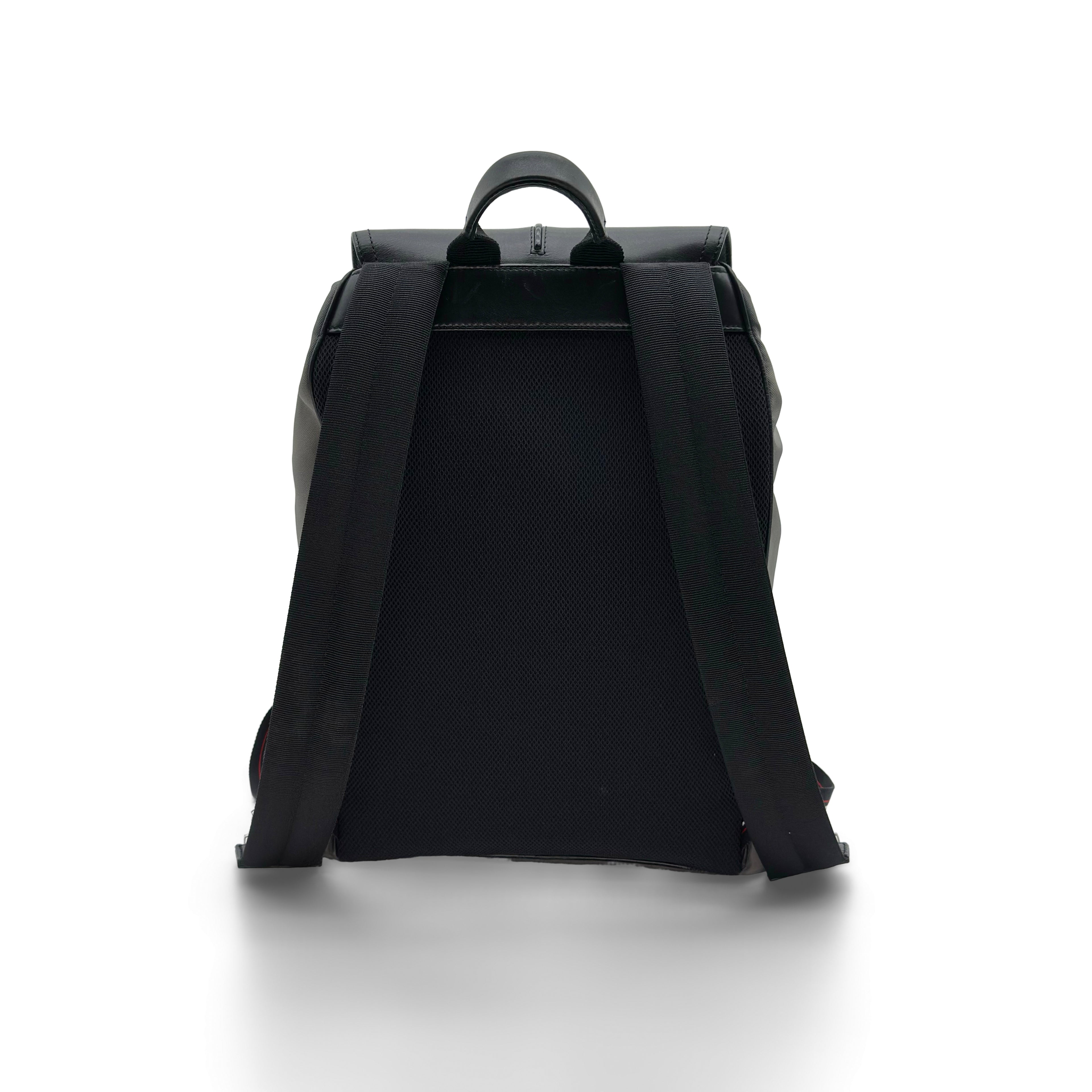 SAC A DOS DIOR HOMME MOTION EN NYLON GRIS ET CUIR NOIR GREY BACKPACK
