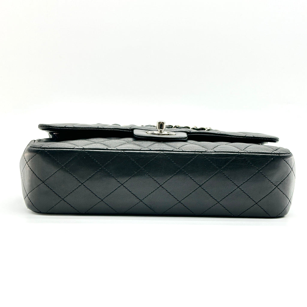 Chanel Quilted Lambskin Classic Double Flap Black Shoulder Bag