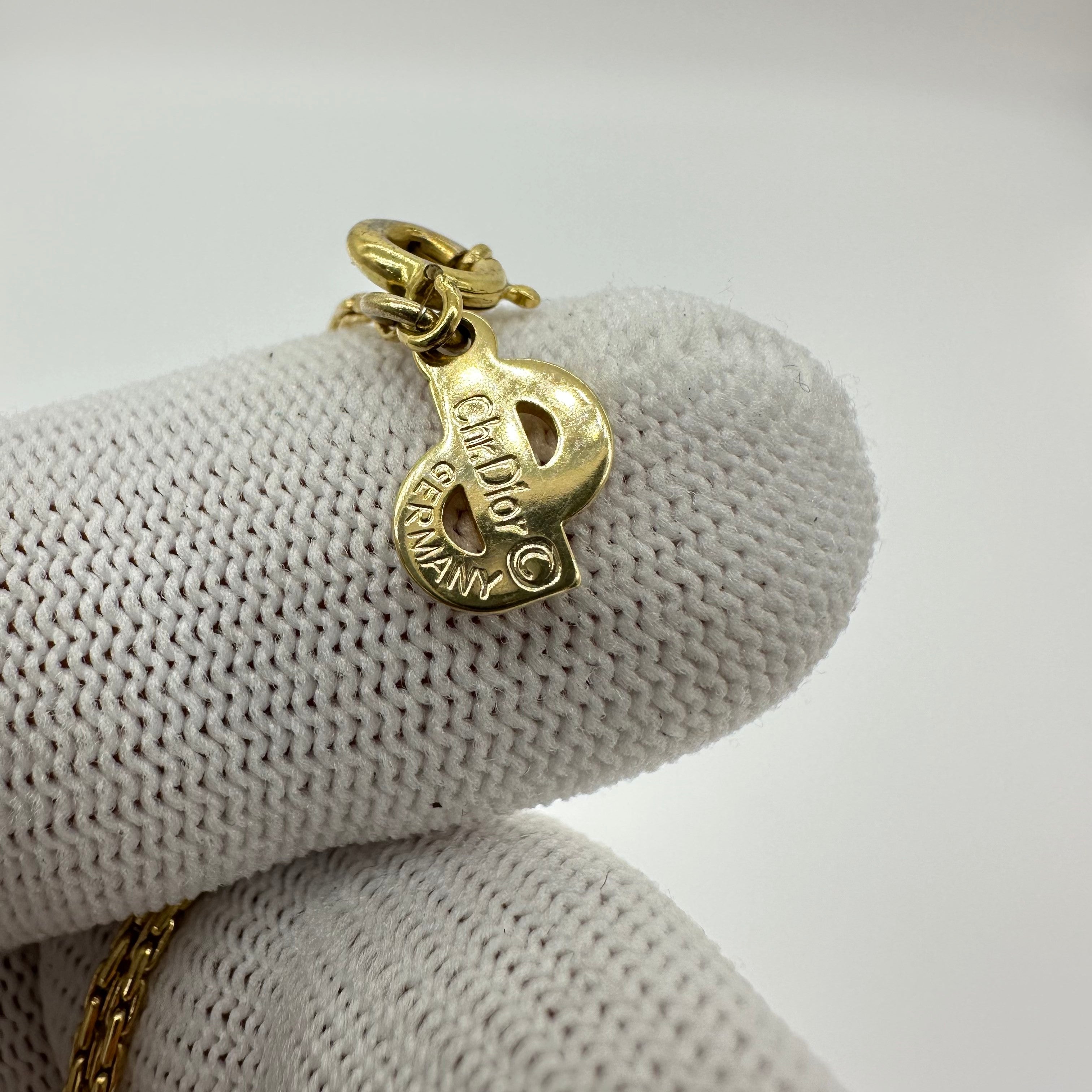 Christian Dior CD Logo Necklace