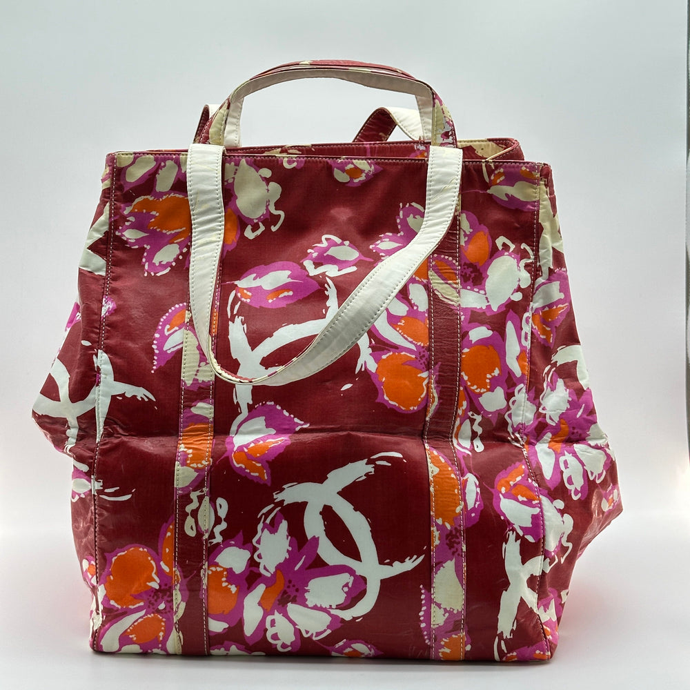 Chanel High Summer CC Print Patent Leather Multicolor Tote Bag