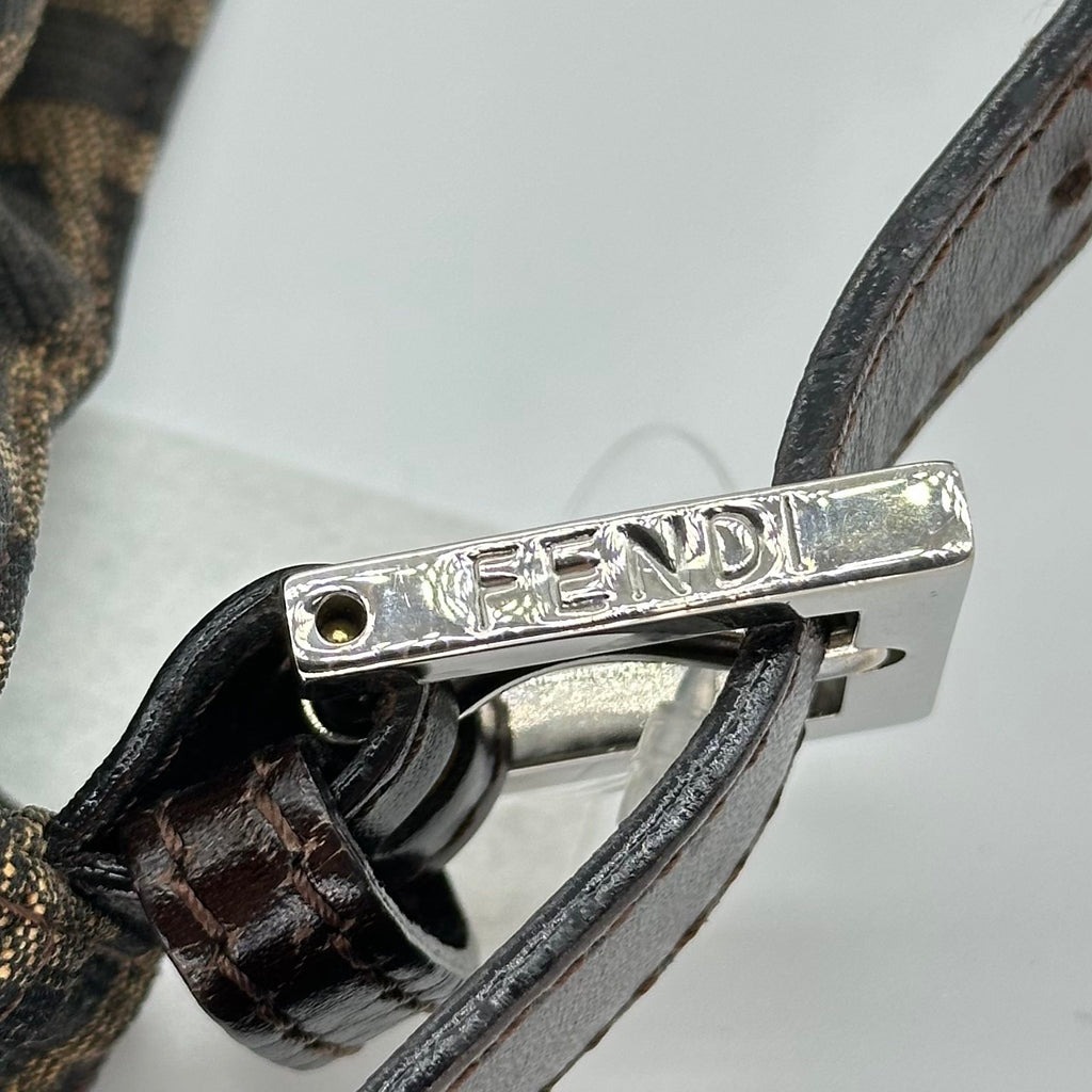 FENDI Zucca FF Logo Mamma Baguette Shoulder Bag Vintage