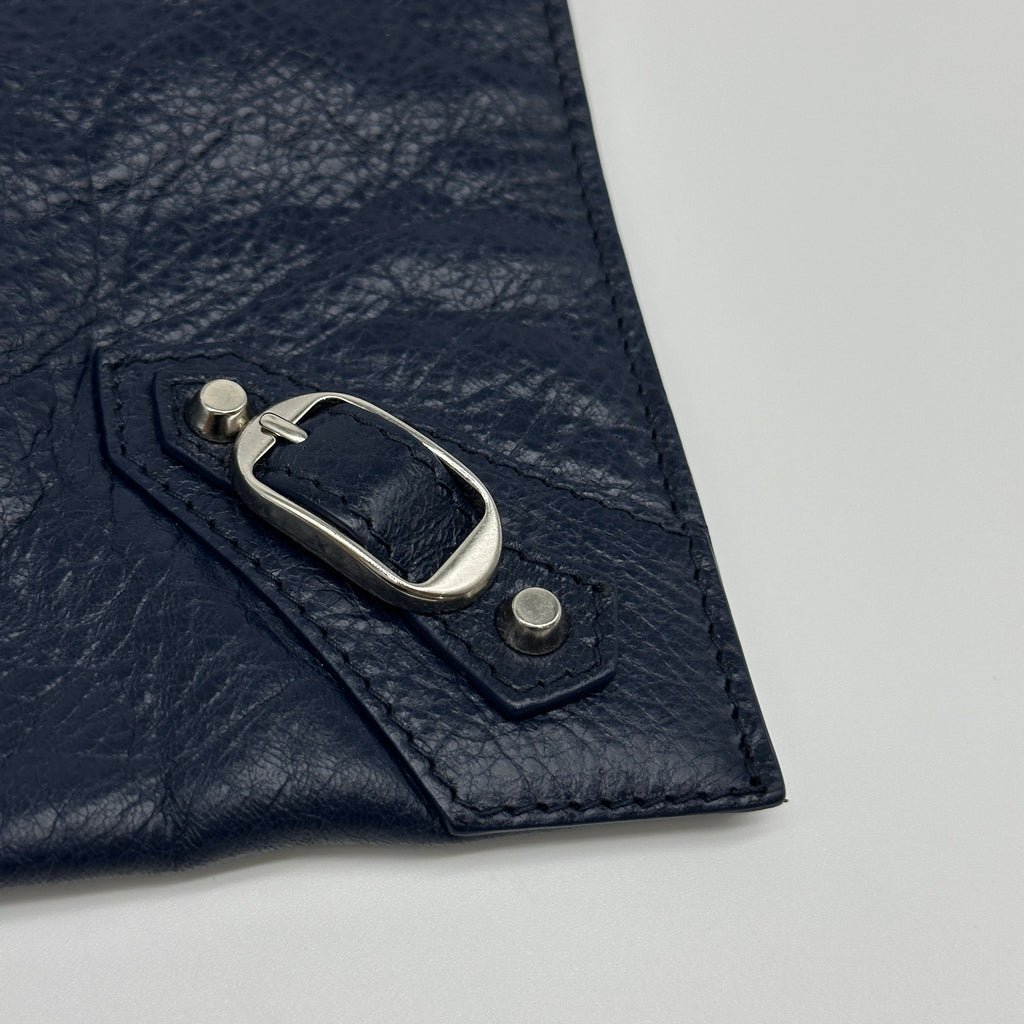 BALENCIAGA Balenciaga Classic Moto Zip-Around Flat Clutch Bag