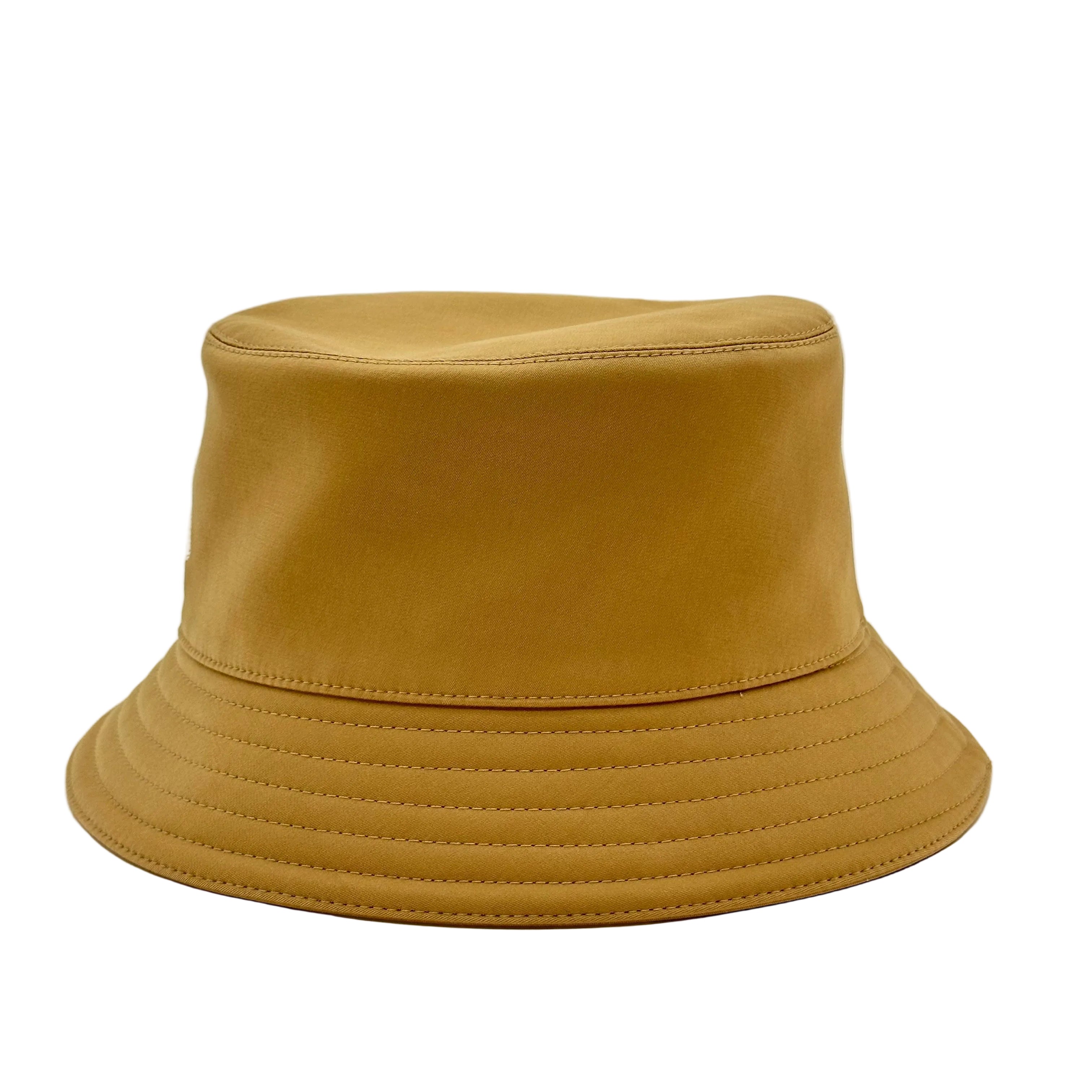 Hermès Knot Detail H Logo Bucket Hat Biscuit Size 58 96% cotton 4% elastane
