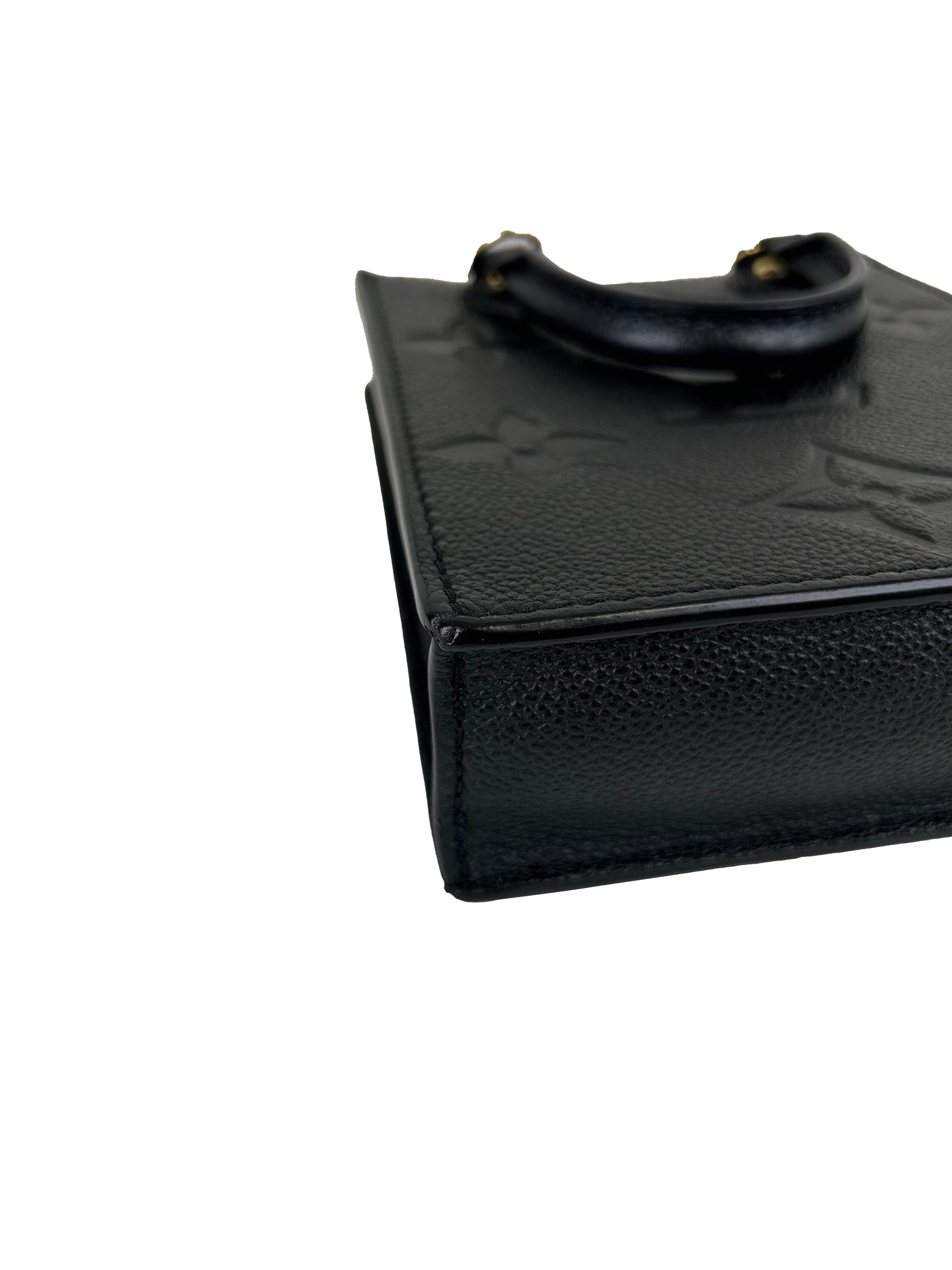 루이비통 Petite Sac Plat 모노그램 Empreinte 미니 핸드백 숄더백 M81417 RFID