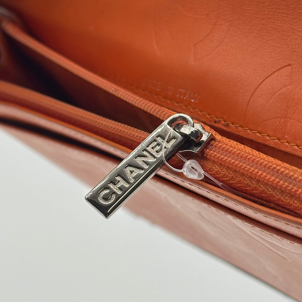 Billetera larga con solapa Chanel Cambon Ligne acolchada