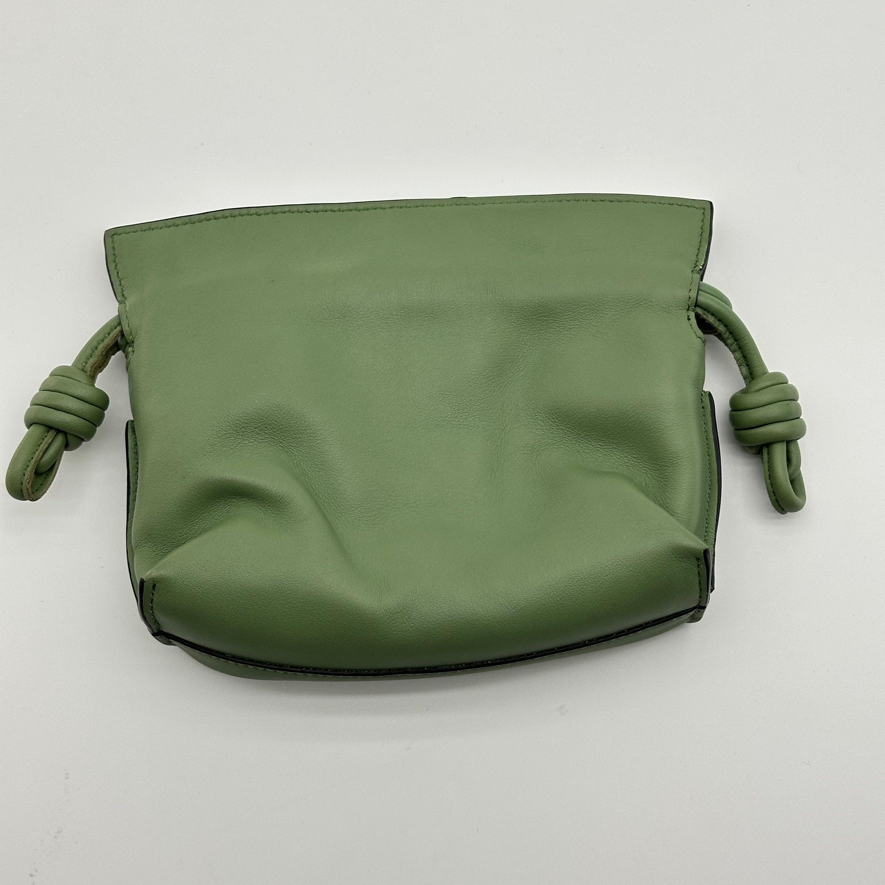 loewe flamenco mini calfskin green