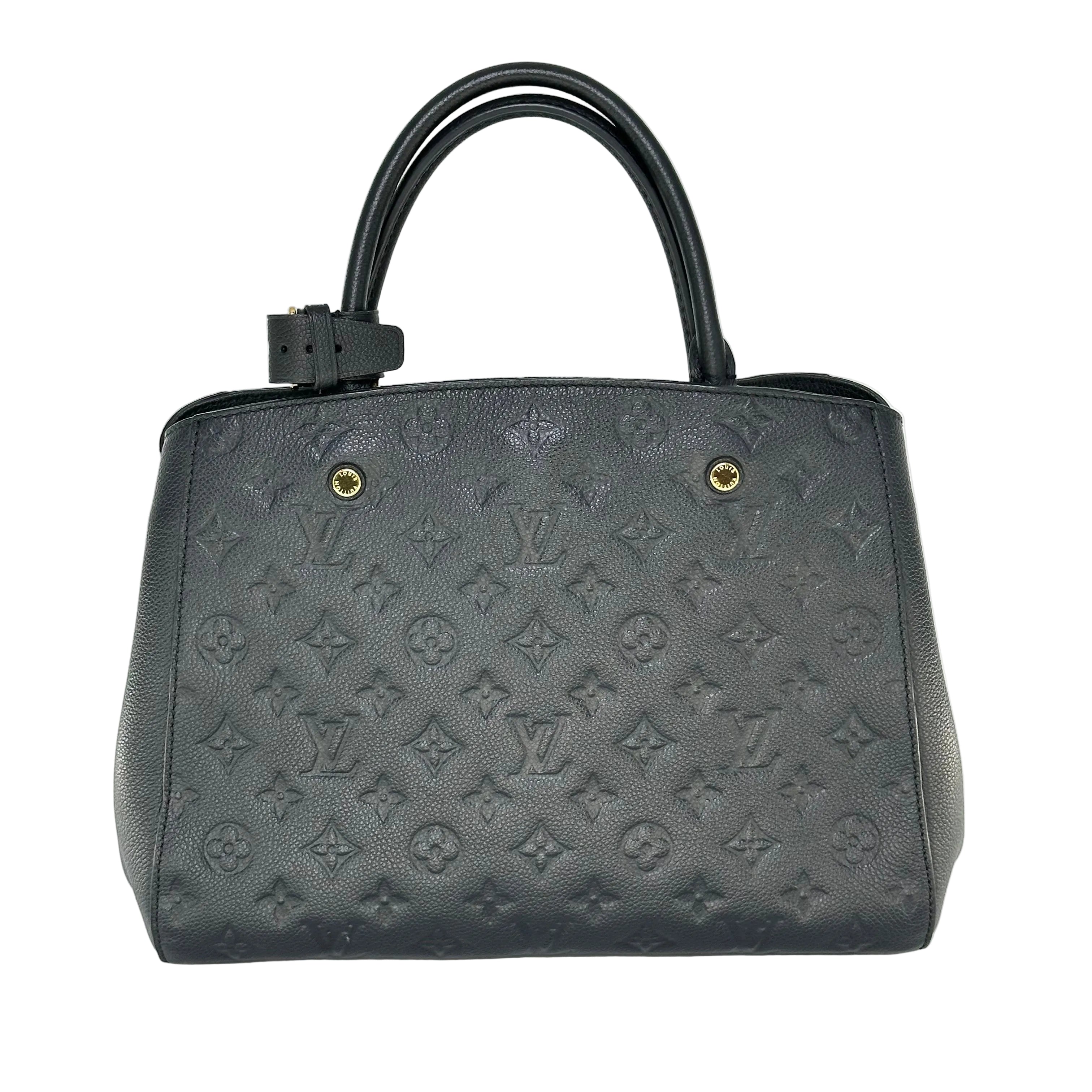 Louis Vuitton Monogram Empreinte Montaigne MM Handbag Shoulder Bag Crossbody M41048