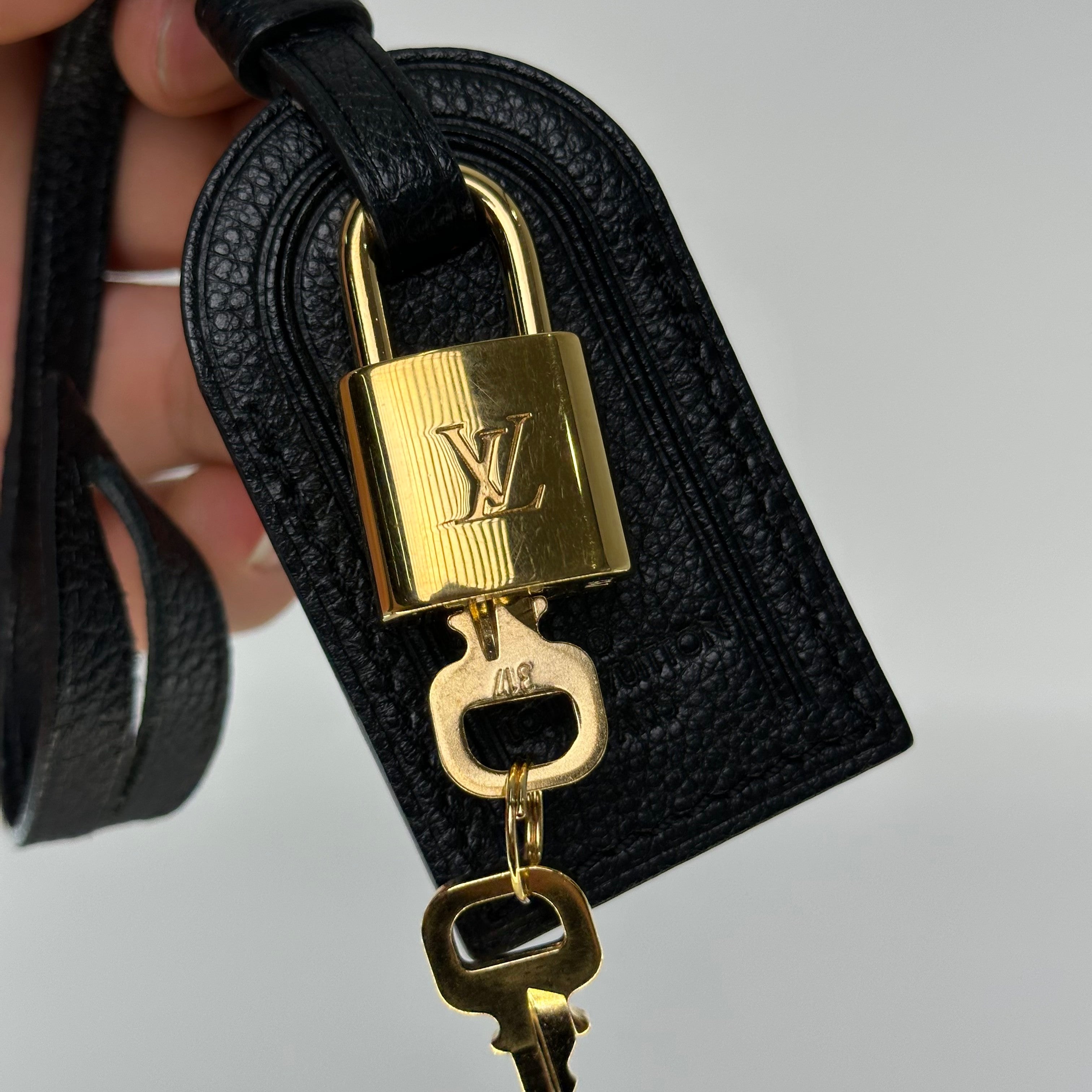 Louis Vuitton two-tone Monogram Empreinte Petit Palais PM Handbag 2Way Blackpink M58913 RFID