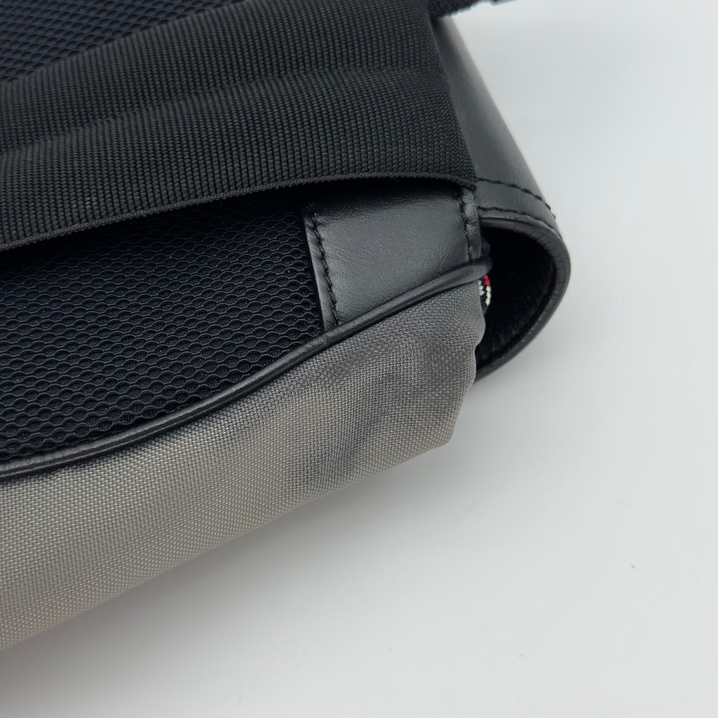 SAC A DOS DIOR HOMME MOTION EN NYLON GRIS ET CUIR NOIR GREY BACKPACK