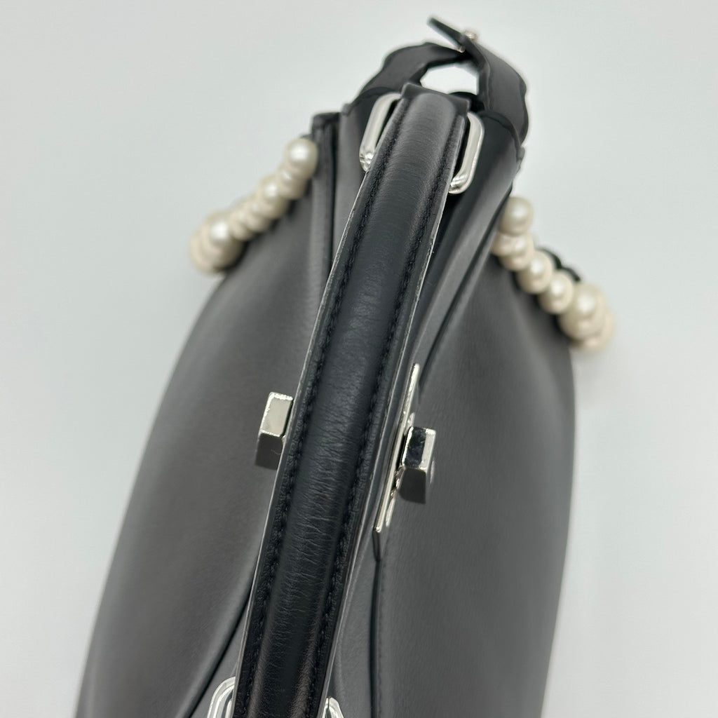 FENDI Peekaboo Handbag Shoulder Bag 2WAY Pearl