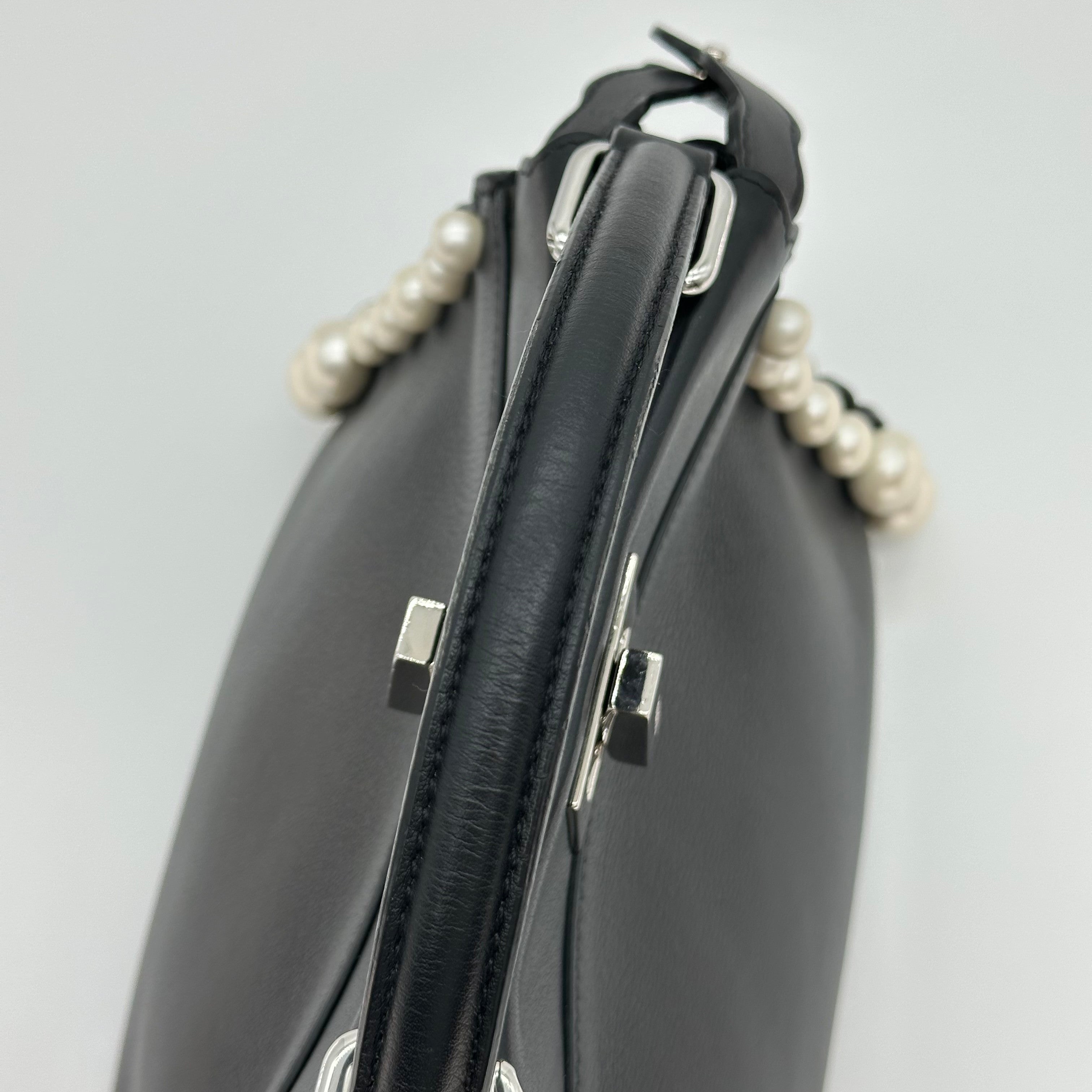 FENDI Peekaboo Handbag Shoulder Bag 2WAY Pearl