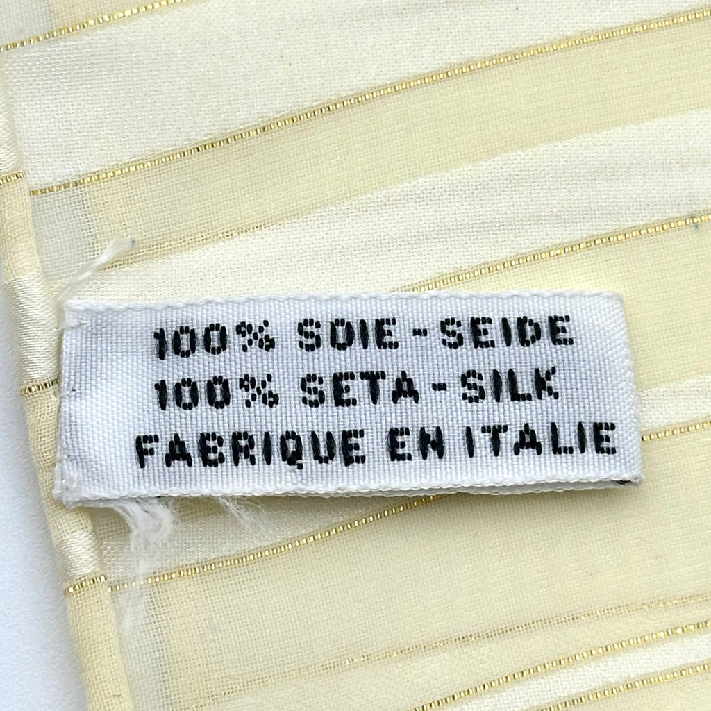 Chanel Jewelry Print Silk Navy Ivory Scarf