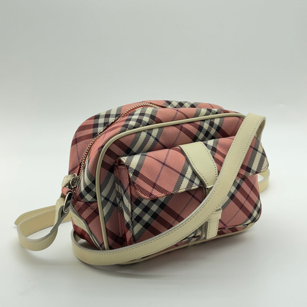 Burberry Blue Label Nova Check Pink Shoulder Bag