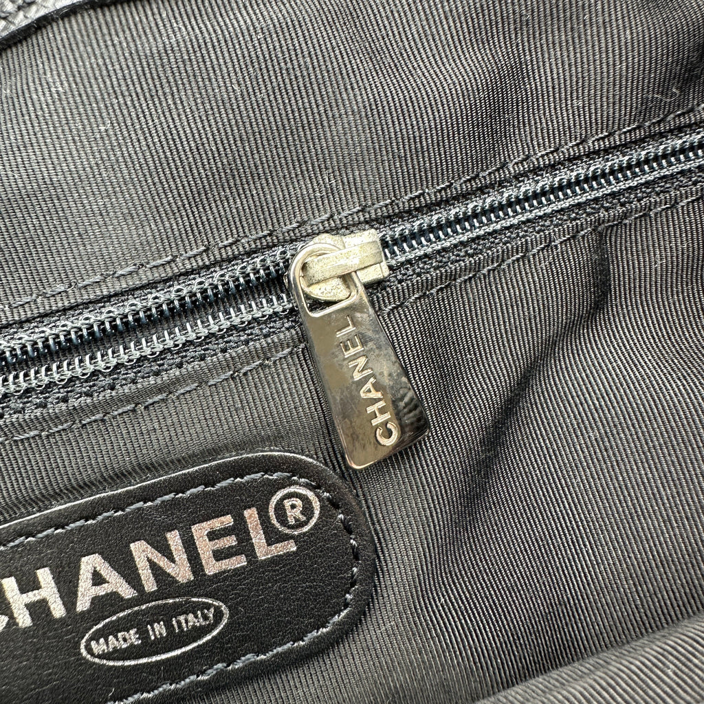 chanel caviar cc backpack black caviar leather