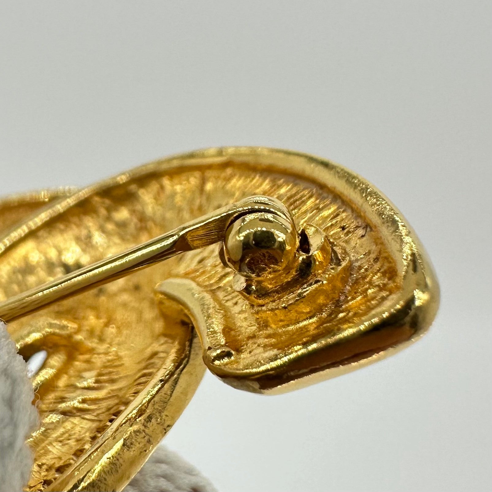 CHANEL Gold Quilted CC Brooch