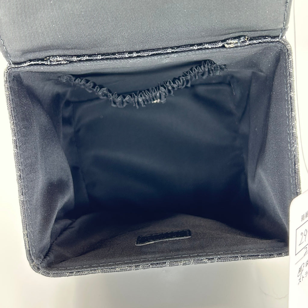 Christian Dior Trotter Monogram Vanity Bag Black Canvas Top Handle Bag Vintage